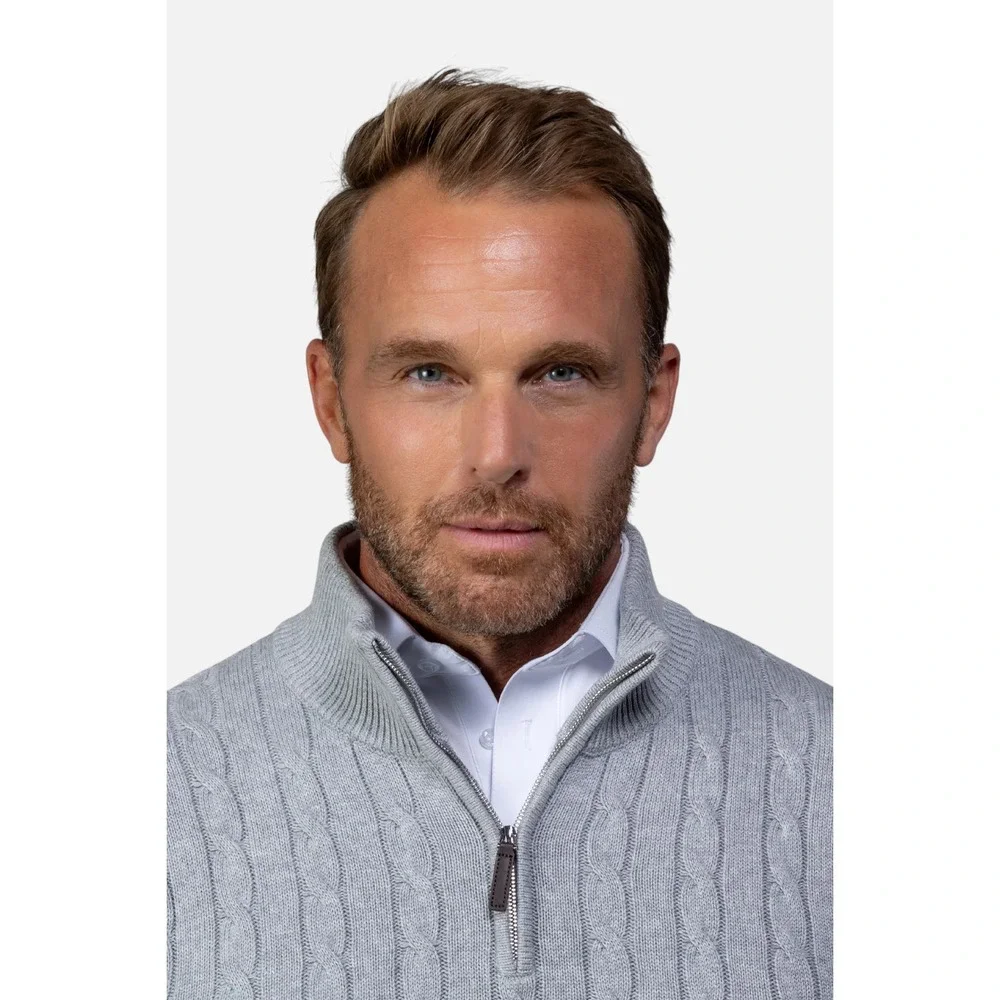 Collars & Co. NWT Kensington Cable Knit Quarter Zip Sweater - Size Small